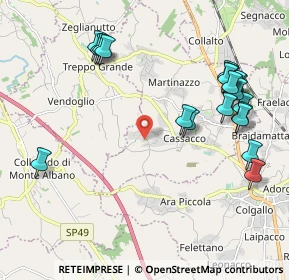 Mappa Borgo Menut, 33010 Cassacco UD, Italia (2.3445)