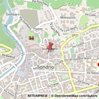 Mappa Via Scarpatetti, 21, 23100 Sondrio, Sondrio (Lombardia)