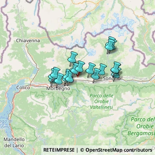 Mappa Via per la Nazionale, 23010 Buglio in Monte SO, Italia (9.722)