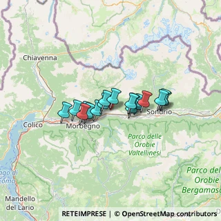 Mappa Via per la Nazionale, 23010 Buglio in Monte SO, Italia (8.75118)