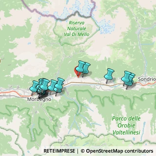 Mappa Via per la Nazionale, 23010 Buglio in Monte SO, Italia (8.087)