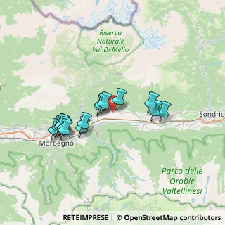 Mappa Via per la Nazionale, 23010 Buglio in Monte SO, Italia (6.36063)