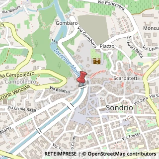 Mappa Lungo Mallero Diaz, 15, 23100 Sondrio, Sondrio (Lombardia)