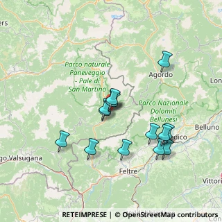 Mappa Via Lungo Canali, 38054 Transacqua TN, Italia (12.70143)
