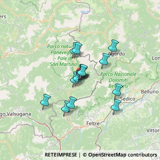Mappa SP347, 38054 Tonadico TN, Italia (9.66533)