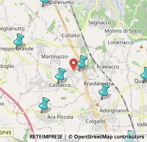 Mappa Cassacco, 33010 Cassacco UD, Italia (3.30917)