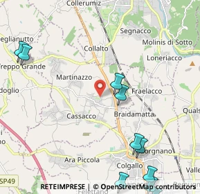 Mappa Cassacco, 33010 Cassacco UD, Italia (3.22333)