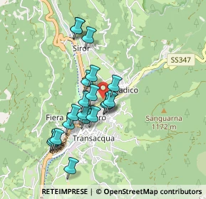 Mappa Via Lucian Sorelle, 38054 Tonadico TN, Italia (0.7695)