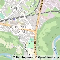 Mapa Ponte nelle Alpi