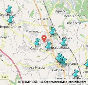 Mappa 33010 Cassacco UD, Italia (2.45545)