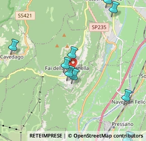 Mappa Via ai Dossi., 38010 Fai della Paganella TN, Italia (3.04)