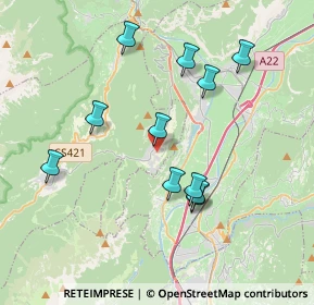 Mappa Via ai Dossi., 38010 Fai della Paganella TN, Italia (3.56455)