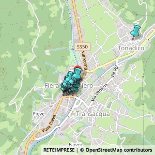 Mappa Via Montegrappa, 38054 Fiera di Primiero TN, Italia (0.2625)