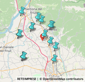 Mappa Via Leonardo da Vinci, 33010 Cassacco UD, Italia (7.05625)