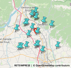 Mappa Via Leonardo da Vinci, 33010 Cassacco UD, Italia (6.7235)