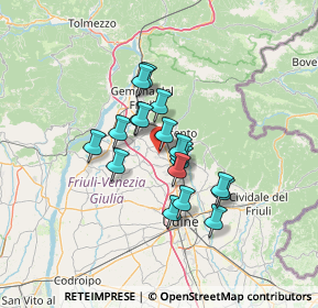 Mappa Via Leonardo da Vinci, 33010 Cassacco UD, Italia (9.60111)