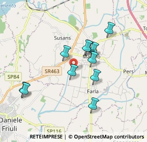 Mappa Via San Martino, 33030 Majano UD, Italia (1.58364)