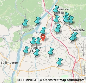 Mappa Via San Martino, 33030 Majano UD, Italia (7.8215)