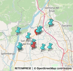 Mappa Via San Martino, 33030 Majano UD, Italia (6.16385)