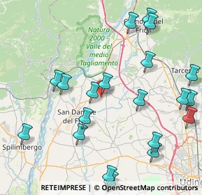 Mappa Via San Martino, 33030 Majano UD, Italia (9.8005)