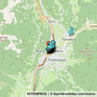 Mappa Via San Francesco, 38054 Fiera di Primiero TN, Italia (0.2395)