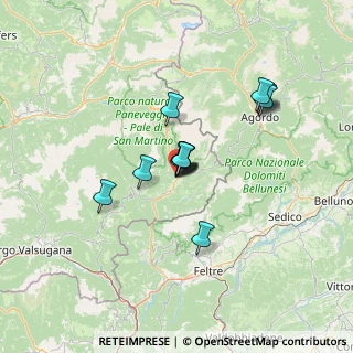 Mappa Via San Francesco, 38054 Fiera di Primiero TN, Italia (9.94077)