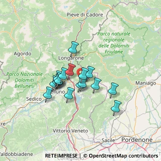 Mappa Localita' Carota, 32016 Chies D'alpago BL, Italia (9.80471)