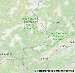Mappa 38054 San Martino Di Castrozza TN, Italia (18.5275)