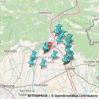 Mappa Via del Falegname, 33030 Majano UD, Italia (11.418)