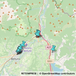 Mappa Via dei Martiri, 32014 Ponte Nelle Alpi BL, Italia (4.01091)