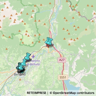 Mappa Via dei Martiri, 32014 Ponte Nelle Alpi BL, Italia (5.68947)