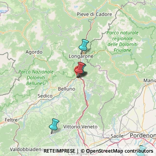 Mappa Via dei Martiri, 32014 Ponte Nelle Alpi BL, Italia (39.27231)