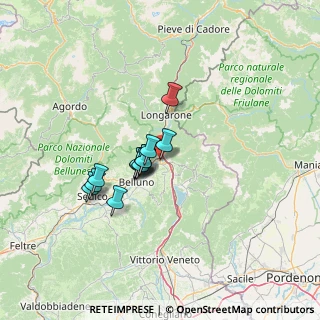 Mappa Via dei Martiri, 32014 Ponte Nelle Alpi BL, Italia (9.13692)