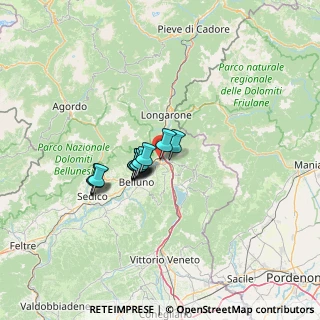 Mappa Via dei Martiri, 32014 Ponte Nelle Alpi BL, Italia (8.18)