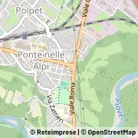 Mapa Ponte nelle Alpi