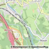 Mapa Ponte nelle Alpi