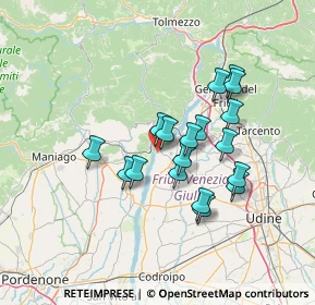 Mappa Via San Lorenzo, 33030 Ragogna UD, Italia (11.23389)