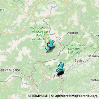 Mappa Via Giuseppe Garibaldi, 38054 Fiera di Primiero TN, Italia (14.223)