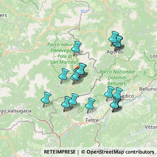 Mappa Via Giuseppe Garibaldi, 38054 Fiera di Primiero TN, Italia (14.071)