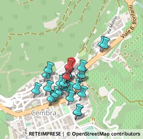 Mappa Via Carraia, 38034 Cembra Lisignago TN, Italia (0.18889)