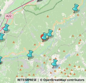 Mappa Via Carraia, 38034 Cembra Lisignago TN, Italia (6.84)