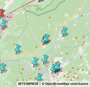 Mappa Via Carraia, 38034 Cembra Lisignago TN, Italia (6.1225)