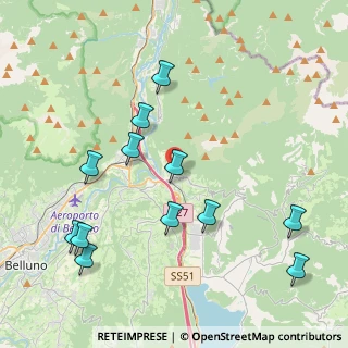 Mappa Cal di Mezzo, 32014 Ponte Nelle Alpi BL, Italia (4.49167)