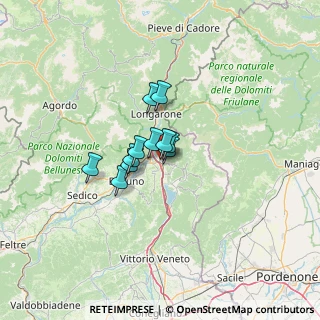 Mappa Cal di Mezzo, 32014 Ponte Nelle Alpi BL, Italia (6.87636)