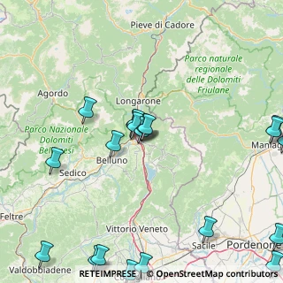 Mappa Cal di Mezzo, 32014 Ponte Nelle Alpi BL, Italia (22.0705)