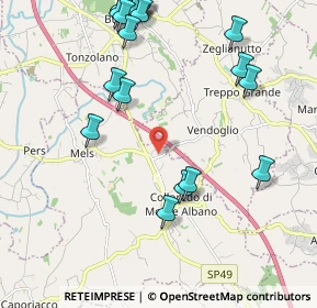 Mappa Via dai Roncs, 33010 Colloredo di Monte Albano UD, Italia (2.5455)