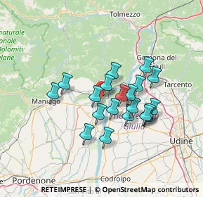 Mappa 33094 Pinzano al Tagliamento PN, Italia (10.987)