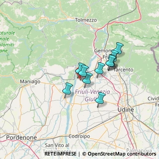 Mappa 33030 Ragogna UD, Italia (9.89545)