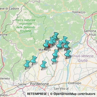 Mappa Via Pradis, 33092 Fanna PN, Italia (9.52722)