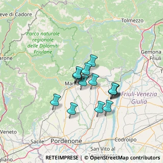 Mappa Via Pradis, 33092 Fanna PN, Italia (9.906)